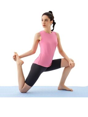 NWT Vanmolrsa Athletic Sleeveless Keyhole Back Tank Top